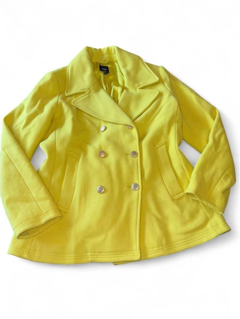 Gap Women's Yellow and Green Coat